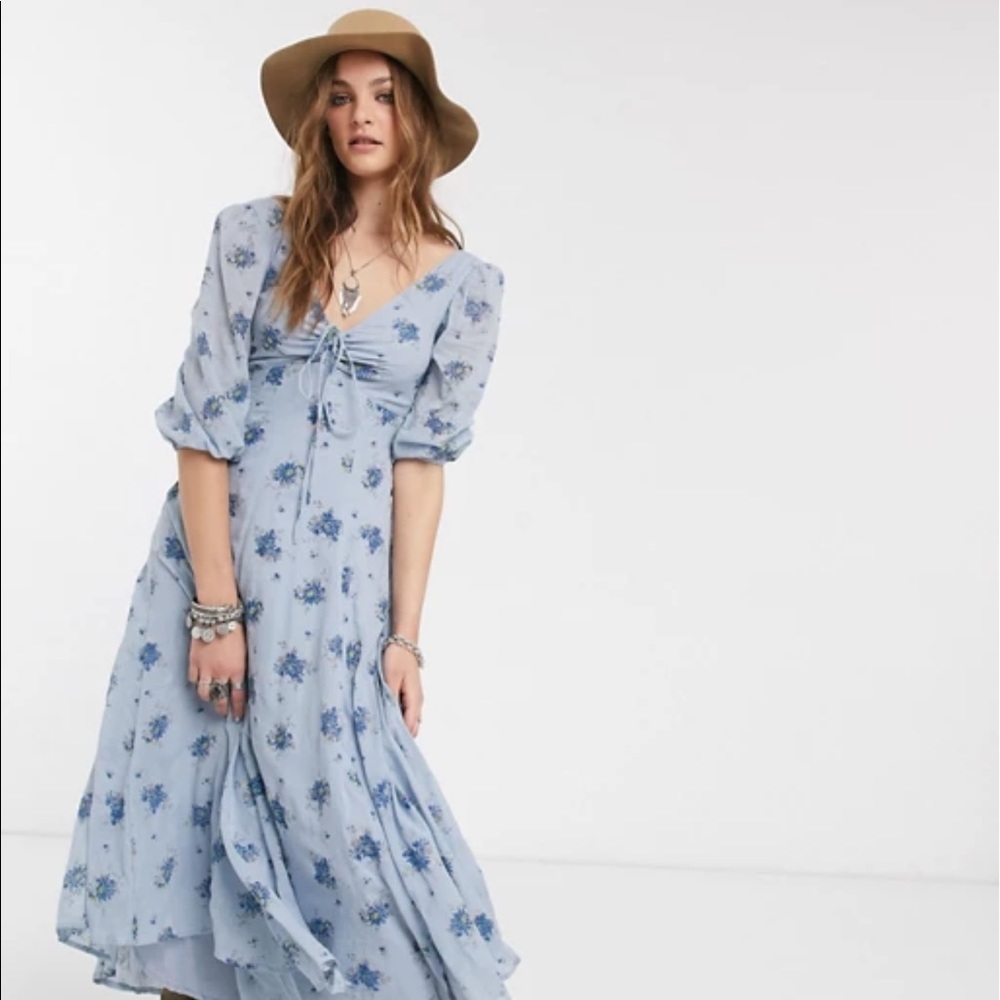 Free People Sea Glass Dress- Size 0